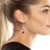 Betsey Johnson Womens Apple Dangle Earrings view 3