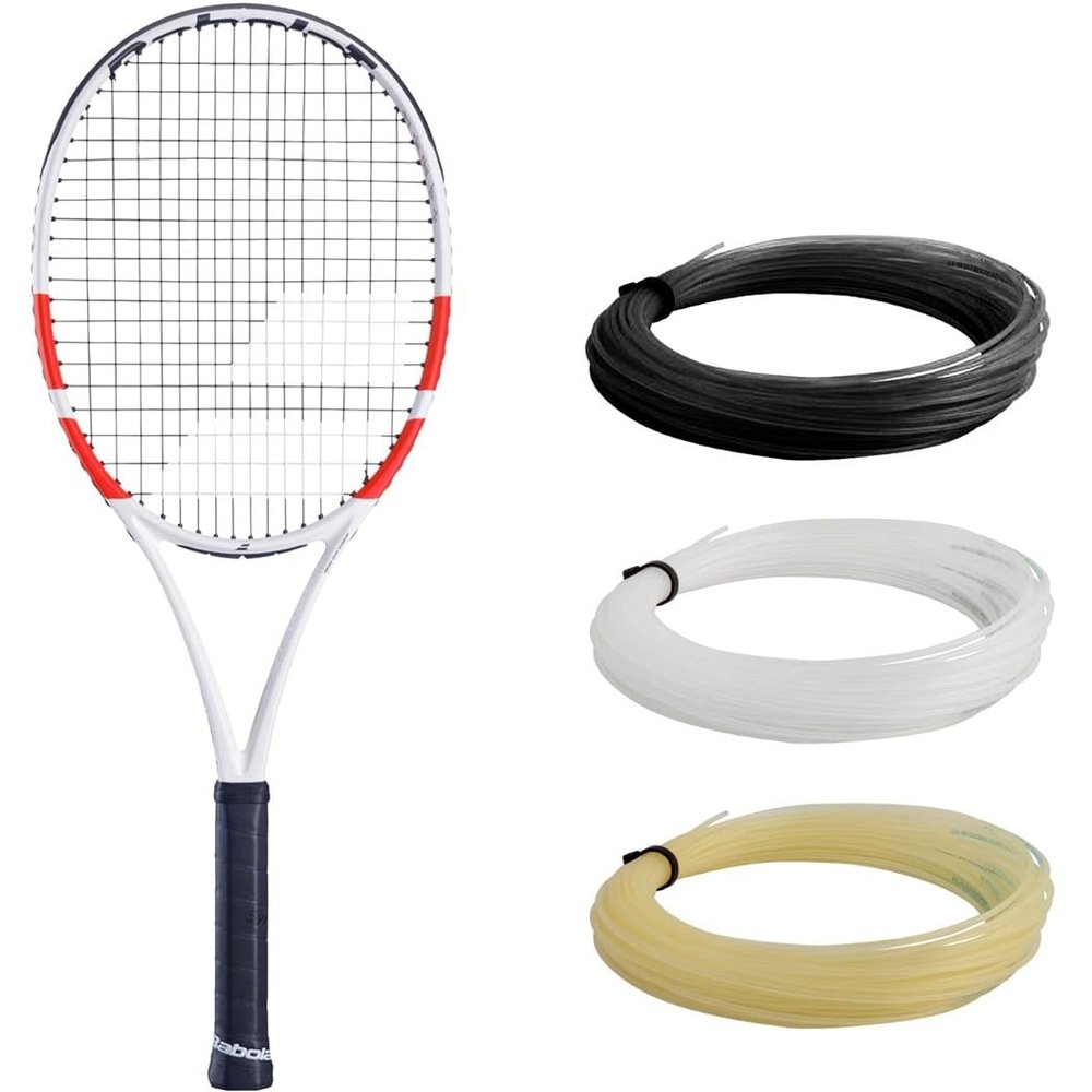 Babolat Pure Strike 100 16x20 Tennis Racquet (4th Gen) (4 1/4" Grip) Strung with 16g Natural Color Syn Gut at Mid-Range Tension
