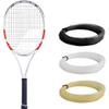 Babolat Pure Strike 100 16x20 Tennis Racquet (4th Gen) (4 1/4" Grip) Strung with 16g Natural Color Syn Gut at Mid-Range Tension view 1
