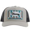 Hooey Tan and Charcoal Sudan Hat with Tan and Blue Patch view 4