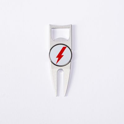 The Byrd Divot Tool - Premium Golf Accessories for Men - Golf Multitool with Green Repair, Bottle Opener, Ball Marker Holder, Club Rest - Essential Golf Balls Companion (Silver)