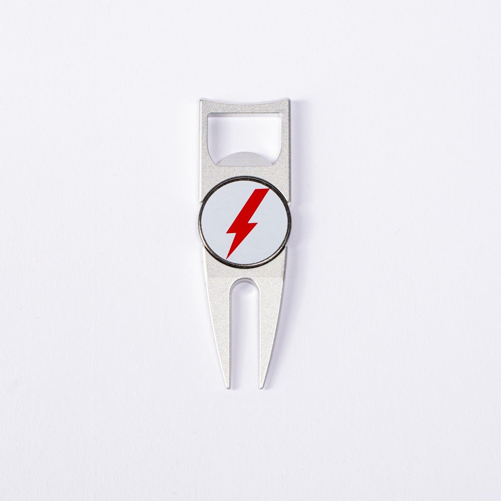 The Byrd Divot Tool - Premium Golf Accessories for Men - Golf Multitool with Green Repair, Bottle Opener, Ball Marker Holder, Club Rest - Essential Golf Balls Companion (Silver)