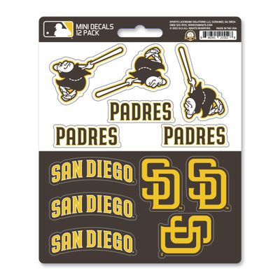 FANMATS 39351 San Diego Padres Mini Decal 12-pk