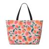 DRTGEDS Peach Pattern Seamless Large Capacity Tote Bag With Zipper Sandproof Women Beach Bag Handbag Gym Bag Travel view 3