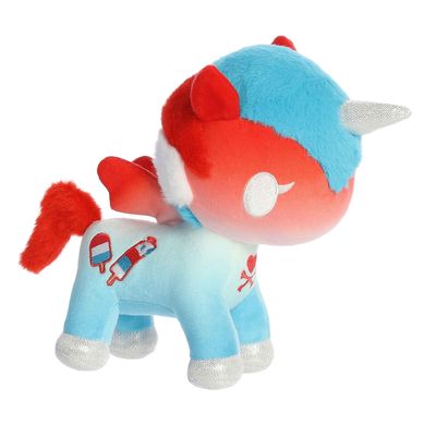 Aurora Enchanting Tokidoki Frozen Treats Unicorno Summer Cicle Stuffed Animal - Decorative Plush with Colorful Design - Ideal Gift for Adults and Kids - Multicolor 8 Inches