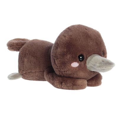 Aurora Playful Too Cute Pimmy Platypus Stuffed Animal - Adorable Characters for Imaginative Play - Perfect for Birthdays, Adults and Kids All Ages - Brown 9.5 Inches