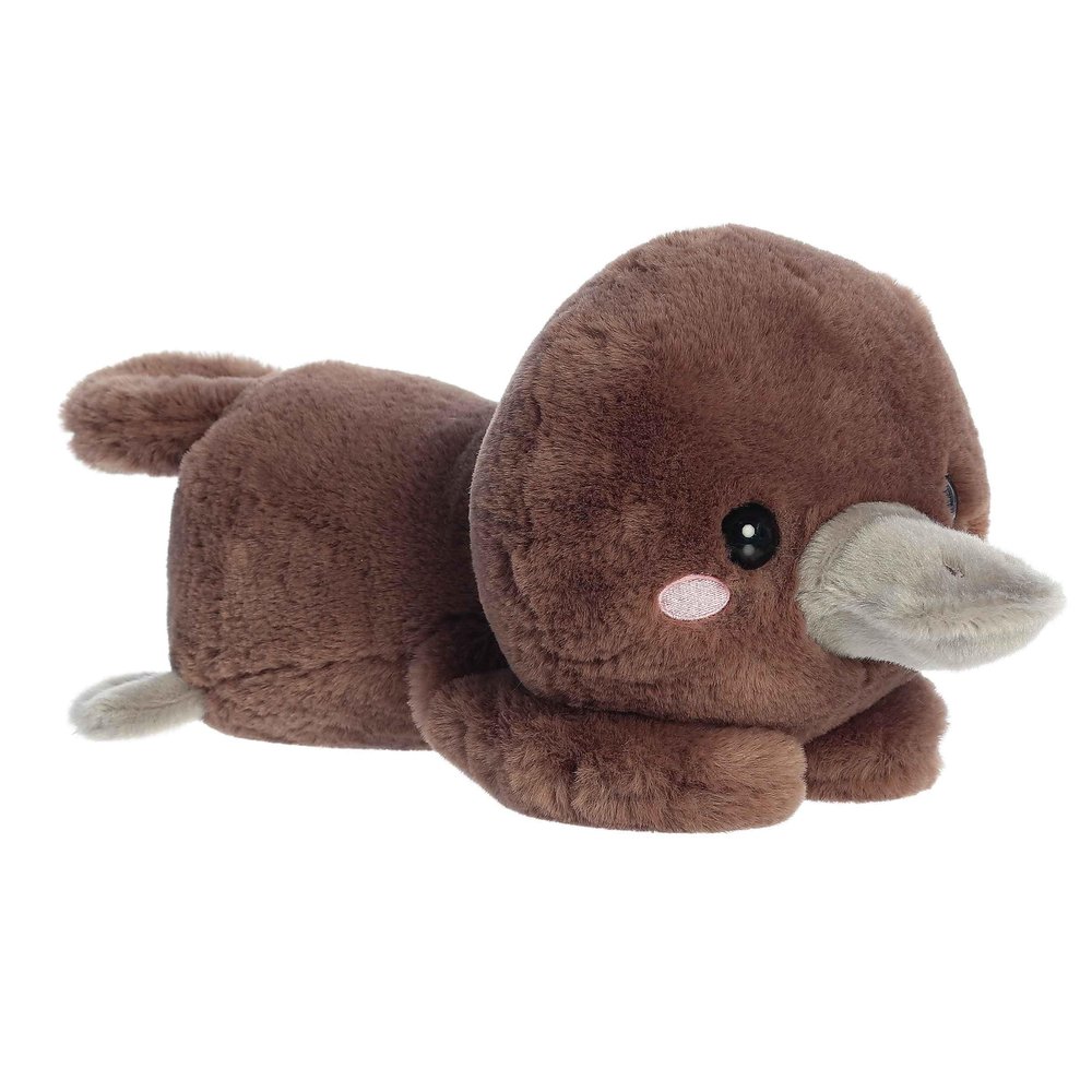 Aurora Playful Too Cute Pimmy Platypus Stuffed Animal - Adorable Characters for Imaginative Play - Perfect for Birthdays, Adults and Kids All Ages - Brown 9.5 Inches