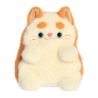 Aurora Playful Mewmews Cheddar Stuffed Animal - Adorable Companions - Endless Play Possibilities - Orange 7 Inches