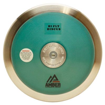 Amber Fight Gear Hi Fly DiscusTrack & Field Training Discus - IAAF Certified, 85% Rim Weight, Durable Polycarbonate Fiber Side Plates - Perfect for Advanced Throwers, 2kg