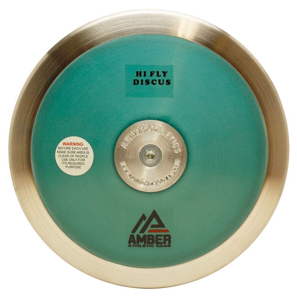 Amber Fight Gear Hi Fly DiscusTrack & Field Training Discus - IAAF Certified, 85% Rim Weight, Durable Polycarbonate Fiber Side Plates - Perfect for Advanced Throwers, 2kg