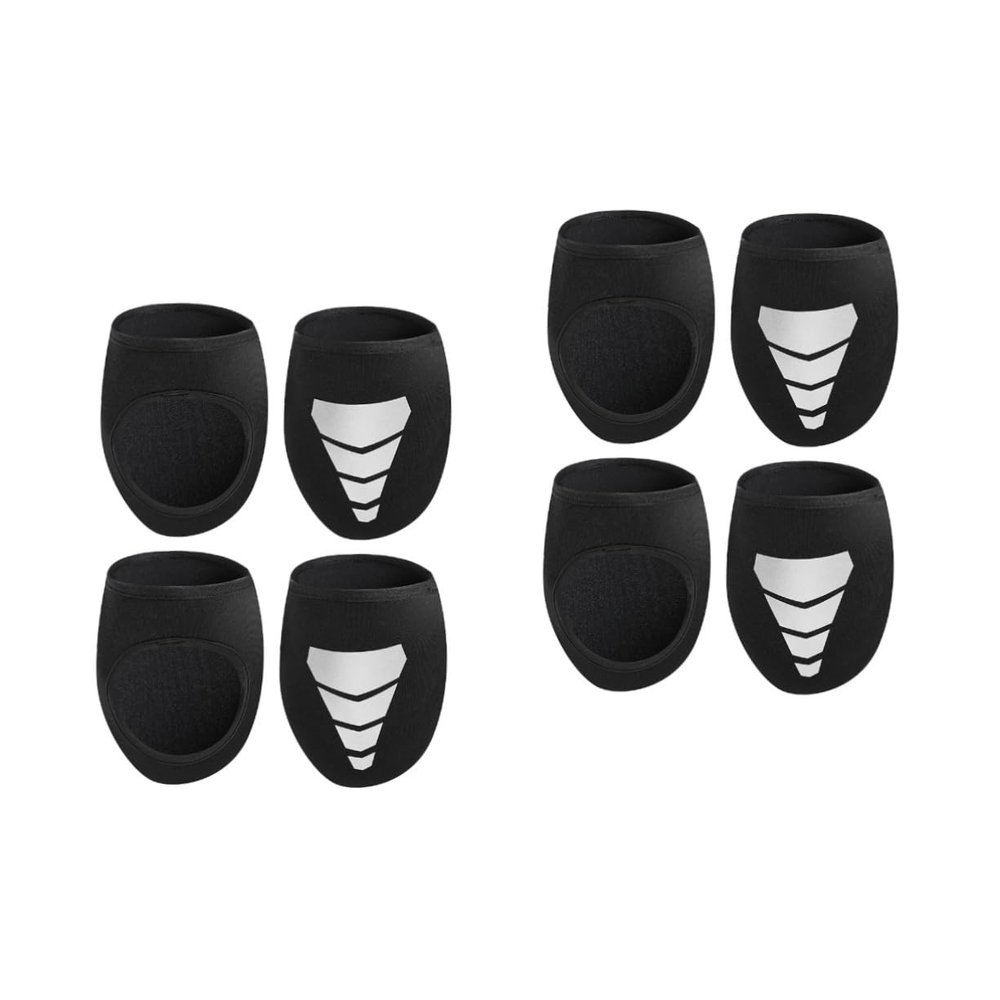 HANABASS 4pairs Neoprene Cycling Overshoes Women Shoe Covers Reflective Strip for Safe Night Riding