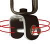NineFit Basics Heavy Bag Ceiling Hook Mount Hanging Sand Bag Bracket Exersice MMA Training, 13x8cm, Black view 2
