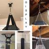 NineFit Basics Heavy Bag Ceiling Hook Mount Hanging Sand Bag Bracket Exersice MMA Training, 13x8cm, Black view 4