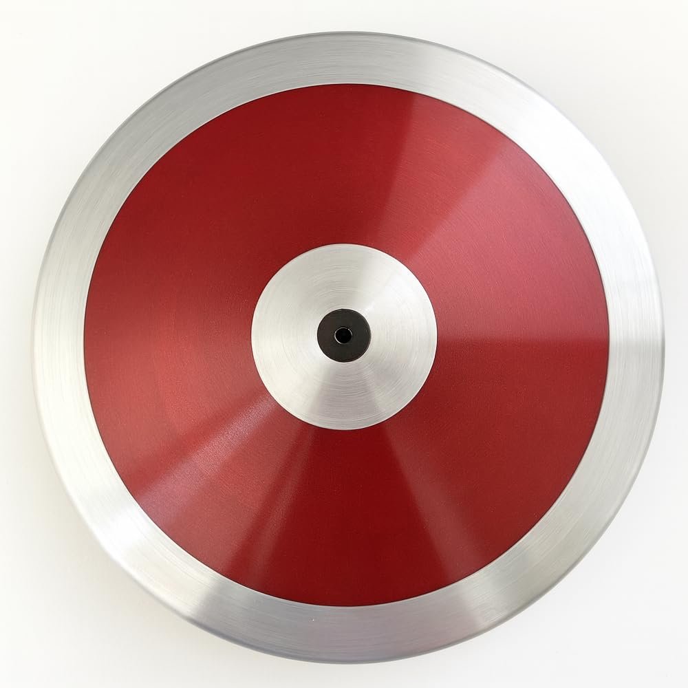 Amber Fight Gear Prestige Discus 80% Galvanized Steel Rim Throw Discus with ABS Side Plates, Ideal for Training & Competition, IAAF Compliant, 1kg