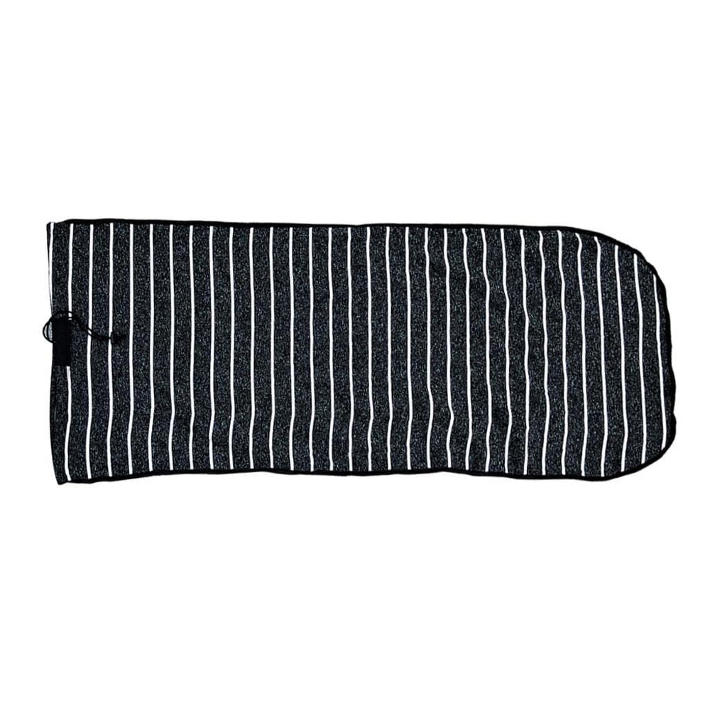 NineFit Basics Surfboard Cover for Shortboards - Protective Bag for 6ft Boards, 55 x 136cm, Black+White