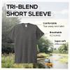 Allmade Unisex Tri-Blend T-Shirt, Space Black, Small view 4