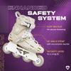 Flying Eagle F4 Raven Freeskates - Inline Skates Adult, Inline Speed Skates for Adults, Outdoor Roller Skate, Rollerblading, Skating Shoes, Rollerskates Adult - Sand White, Women's Size: 10 US / 42 EU view 3