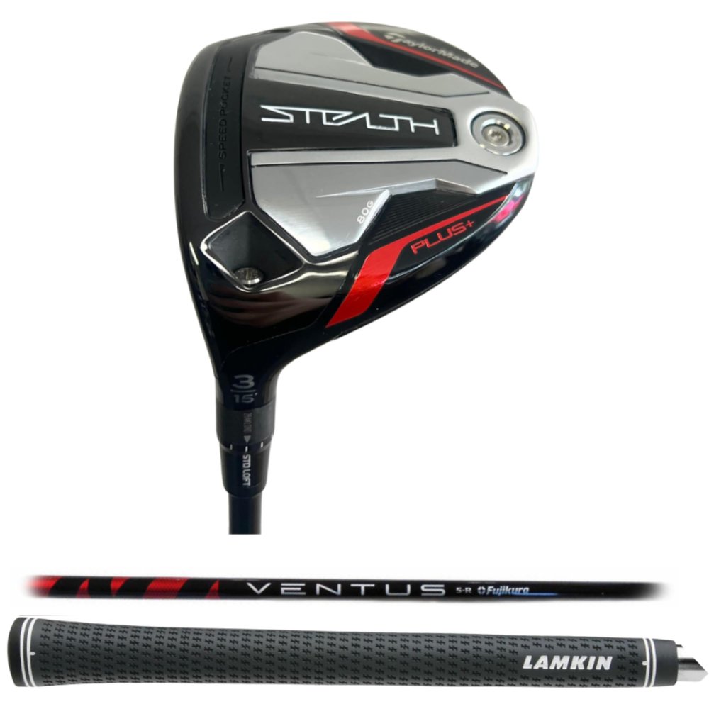 Left Handed TaylorMade Stealth Plus #3-15*, Fujikura Ventus Black/Red Grip (Senior)