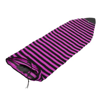 NineFit Basics Elastic Surfboard Sock Board Protective Bag Storage Cover, Red, 5.0ft