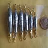 25 PCS. TROLLING SINKER 5/8 OZ. W/#7 BRASS BARREL SWIVEL for Toothy Critters, Rigging Baits and Lures for Saltwater & Freshwater. view 2