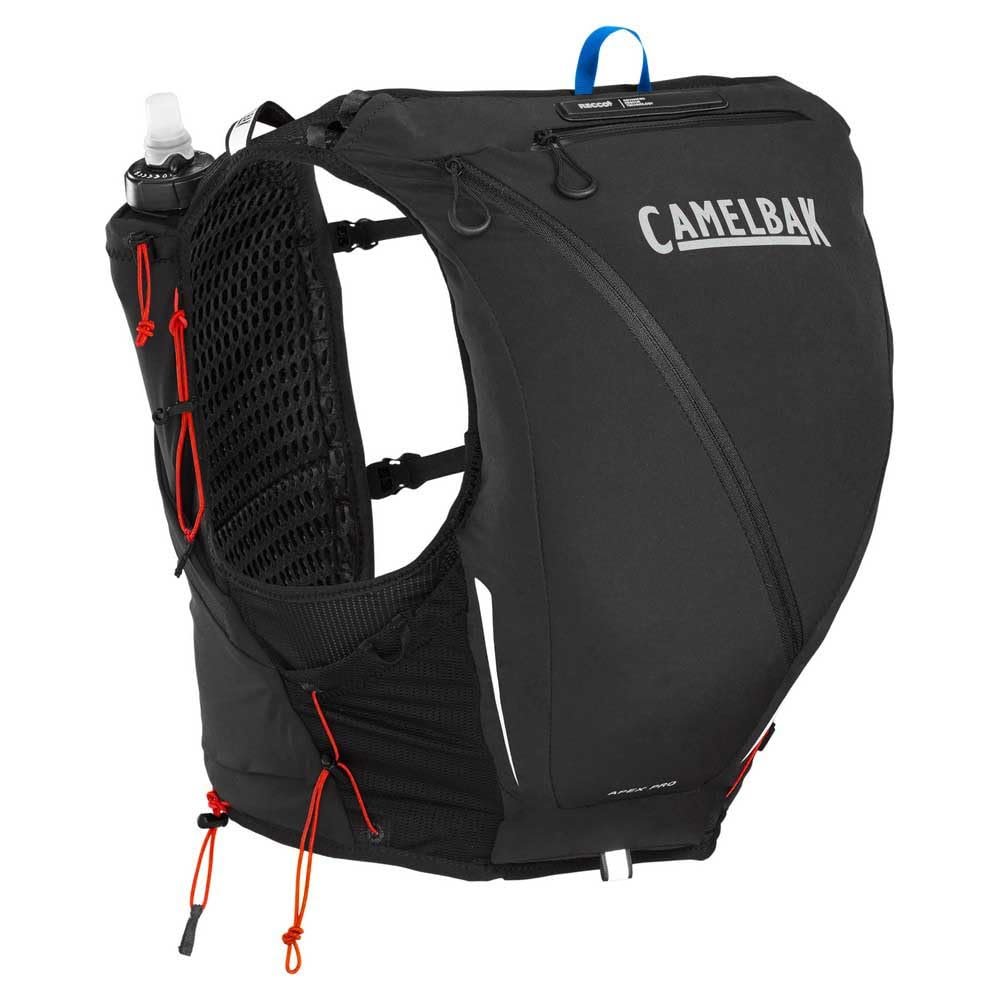 CamelBak Apex Pro Run Endrance Racing Vest with RECCO Technology - Soft Flask Hydration and Trekking Pole Quiver - 4 Sizes, Small - Black