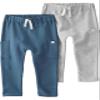 Little Planet by Carter's Unisex-Baby 2-Pack Pants Made with Organic Cotton, Deep Teal Gray, 9 Months view 1