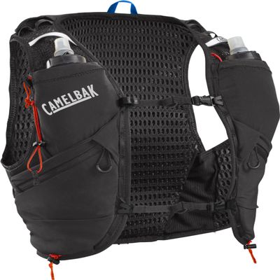 CamelBak Apex Pro Run Endrance Racing Vest with RECCO Technology - Soft Flask Hydration and Trekking Pole Quiver - Black, X-Small