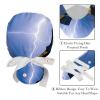 2 Packed Thunder rain Storm Summer Scrub caps Women Scrub caps Women Satin Lined Scrub caps Men for Nurse view 4
