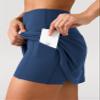 Colorfulkoala Dreamlux Skirts for Women High Rise Athletic Golf Tennis Skorts Built-in Shorts with Pockets(XXL, Titan) view 2