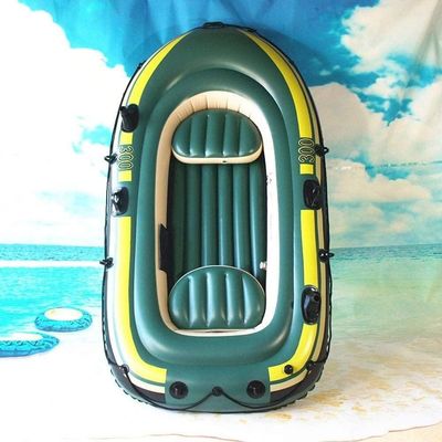 CukUJH Thickened Pressure Inflatable Boat Comfortable and Stable - Inflatable Paddle Boat, 150 Kg Weight Capacity