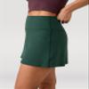 Colorfulkoala Dreamlux Skirts for Women High Rise Athletic Golf Tennis Skorts Built-in Shorts with Pockets(XL, Pine Grove) view 4