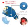 2 Packed Flowers Daisy Plant Scrub caps Women Men's Scrub Cap Nursing Scrub caps for Hospital view 3