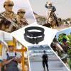 Adjustable Nylon Tactical Belt with Molle System for Hunting, Hiking, Airsoft, and Outdoor Adventures - Double-Layered, Heavy-DutyEDC Belt. (Black, Large) view 2