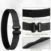 Adjustable Nylon Tactical Belt with Molle System for Hunting, Hiking, Airsoft, and Outdoor Adventures - Double-Layered, Heavy-DutyEDC Belt. (Black, Large) view 4