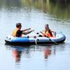 CukUJH Adult Inflatable Boat, 3-4 Person Rubber Dinghy, Inflatable Bamboo Raft Fishing Boat Set with Paddle and High Output Air Pump(Size:280 * 150 * 40cm) view 2