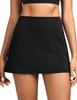 Colorfulkoala Dreamlux Skirts for Women High Rise Athletic Golf Tennis Skorts Built-in Shorts with Pockets(M, Black) view 1