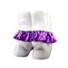 ALEPXS Safety Certification Mens Panties Sissy Lingerie 2 Pack Shiny Satin Ruffled Bloomer Tiered Skirted Panties for Crossdress(Color:Pink Purple) view 3