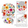 2 Packed Butterflies Floral Flowers Scrub caps Women Scrub caps Women Satin Lined Cute Scrub caps Women for Chef view 4