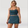 Colorfulkoala Dreamlux Skirts for Women High Rise Athletic Golf Tennis Skorts Built-in Shorts with Pockets(XS, Dark Jasper) view 3