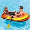 CukUJH PVC Portable Outdoor Inflatable Boat,1-2-3 Person Inflatable Fishing Boat Orange(Size:147x84x36cm) view 3