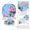 2 Packed Lilac Flowers Buds Green Leaves Scrub caps Women Scrub caps Women Satin Lined Scrub caps Surgical Women for Kitchen view 4