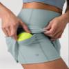 Colorfulkoala Dreamlux Skirts for Women High Rise Athletic Golf Tennis Skorts Built-in Shorts with Pockets(XL, Faded Denim) view 2