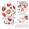 2 Packed Strawberry Fruit Watercolor Scrub caps Women Scrub caps Women Satin Lined Surgeon caps for Kitchen view 4