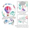 2 Packed Ballon hot Gas Sphere Cloud Scrub caps Women Scrub Cap Nurse hat for The Surgeon view 4