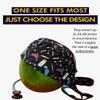 Scrub Caps for Women & Men - Tie Back & Ponytail Hat - Washable & Breathable Material - Surgical Cap for Nurse, Doctor, Vet (US, Alpha, One Size, Tie Back, Two Worlds) view 4