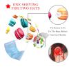 2 Packed Macarons Colorful Dessert Scrub caps Women Scrub caps Women Ponytail Nurse hat for Kitchen view 3