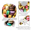 2 Packed Macarons Colorful Dessert Scrub caps Women Scrub caps Women Ponytail Nurse hat for Kitchen view 4