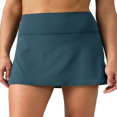 Colorfulkoala Dreamlux Skirts for Women High Rise Athletic Golf Tennis Skorts Built-in Shorts with Pockets(XXL, Dark Jasper)