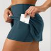 Colorfulkoala Dreamlux Skirts for Women High Rise Athletic Golf Tennis Skorts Built-in Shorts with Pockets(XXL, Dark Jasper) view 2
