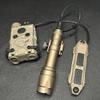 Nylon Og Laser Sights Box(with IR Laser+Red/Green/Blue Laser + White Flashlight), and M600C Strong LED Flashlight, and Modular Wire Remote Pressure Switch(SF+Crane Plug) Combo,Tan view 2
